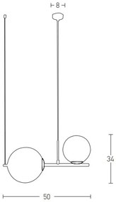 Zambelis 1997 - Csillár zsinóron 2xE27/15W/230V arany