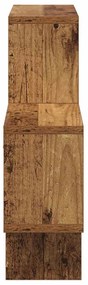 Falpolc polcokkal tárolóval Régi fa 82 x 15 x 51 cm Faanyag