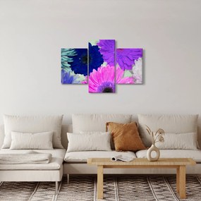 Színes virágok képe (90x60 cm)