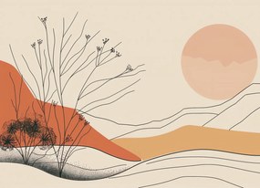 Poszter 18x13cm Sivatagi dűne