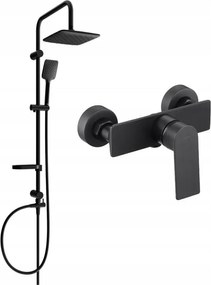 Mexen Sven fekete külső szerelésű zuhanykészlet esőztetővel és Alexa zuhanycsappal - 71240262-70