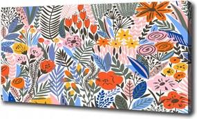 Vászonkép Virágos mintás 100x70 cm