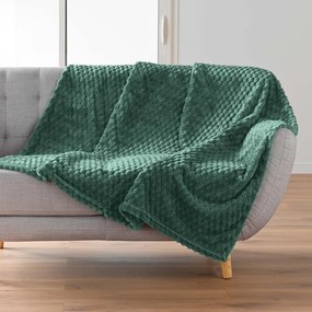 Zöld mikroflanel takaró 125x150 cm Mini Frosty – douceur d'intérieur