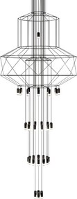 King Home FLUSSO JD0032-43P Függőlámpa 43x3W/G9 3000K 1320LM IP20