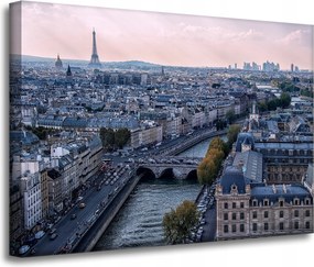 Vászonkép Építészet Párizs a hegyről 70X50