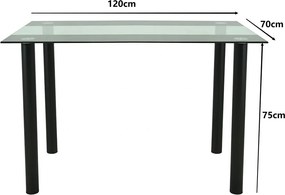 Merlo 4+1 étkező garnitúra fekete