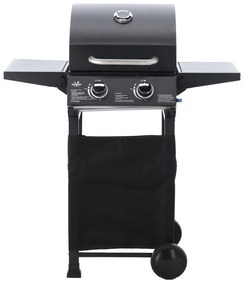 Gázgrill lehajtható oldalasztalokkal - 93,5×53×109 cm