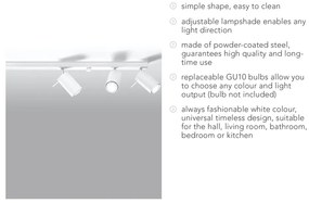 Etna 6L fehér mennyezeti lámpa - Sollux