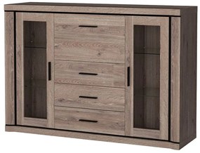 Vitrin Douglas 07 (LED világítással) (trüffel tölgy). Akció -15%. 1055559