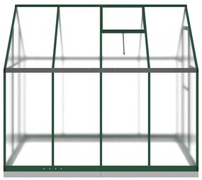 zöld alumínium melegház alapvázzal 224x169x202 cm