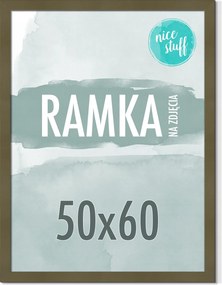 Képkeret 50x60 Képkeret Fotó 60x50 sötét Olívazöld