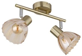 Globo 54315M-2 - Spotlámpa ZACHERY 2xE14/40W/230V arany