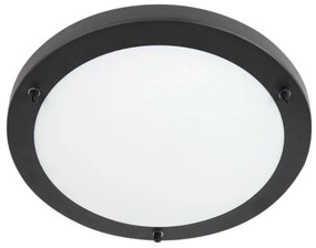 Okos mennyezeti lámpa fekete 31 cm, beleértve a WiFi A60 IP44 - Yuma