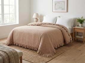 Ágytakaró MONTEGO, sötétbézs Méret: 200 x 220 cm