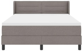 Box Spring Ágy matraccal taupe színben – 160x200 cm szövet