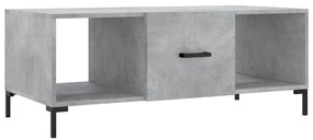 Betonszürke szerelt fa dohányzóasztal 102 x 50 x 40 cm