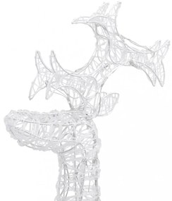 2 db akril karácsonyi rénszarvas dekoráció 60 x 16 x 100 cm