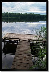 Poszterek keretben 40x60 Híd a horgász számára