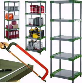 Műanyag állvány pincébe 180x50x46 Eco Vízálló Tömör