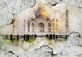 Tapéta Taj Mahal India vinyl 254x184 építészet szerelem keleti +ragasztó