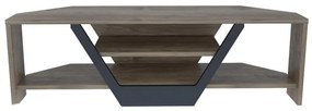 TV szekrény Sares - Walnut, Black