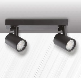 Spotlámpa LYNX 2xGU10/10W/230V fekete