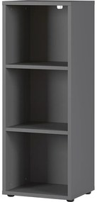 Antracitszürke könyvespolc 45x120 cm Agenda – Germania