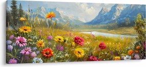 Kép - Festett táj (120x50 cm)