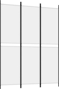 vidaXL fehér 3 paneles szövetparaván 300x180 cm