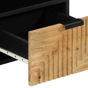 barna tömör mangófa TV-szekrény 100 x 33 x 46 cm