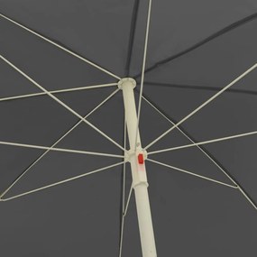 antracitszürke strandnapernyő 300 cm