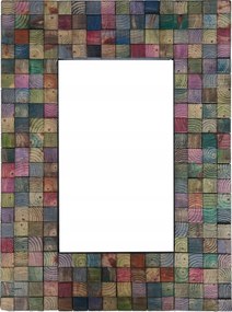 Színes Mozaik Fa Keret – Művészi akcentus a belső térben