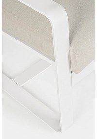 Fehér alumínium kerti kanapé Merrigan – Bizzotto