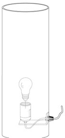 Eglo 92743 - Asztali lámpa RIVATO 1xE27/60W/230V