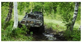 Akrilüveg fotó Jeep erdőben oah-4134018