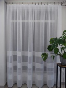 Mg Függöny Saba Batyst fehér Csíkos 300x250 szalaggal