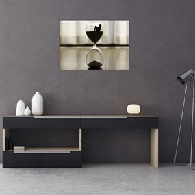 A homokóra képe (üvegen) (70x50 cm)