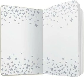 Jegyzetfüzet, exkluzív, 135x203 mm, vonalas, 87 lap, keményfedeles, SIGEL Jolie Butterfly Confetti, lime (SIJN347)