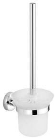 Aqualine Aqualine - Falra szerelhető WC kefe SAMBA lágy üveg/fényezett króm SH0127