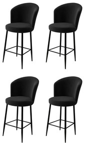 Fora Black bárszék szett, 4 db, 4 db