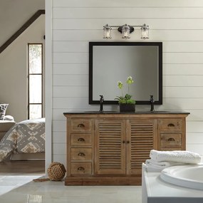 Quintiesse ASHLAND BAY QN-ASHLANDBAY3-PC-BATH Fali lámpa 3x60W/E27 IP44