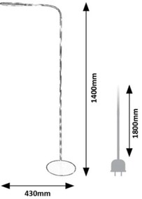 Rabalux 74010 - Állítható fényű LED érintős állólámpa ADELMO LED/10W/230V szürke