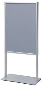 Plakáttartó 70 x 100 cm, ezüst