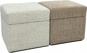 Leo4dog Nyitható puff tárolórekesszel Boucle S 35x35x34