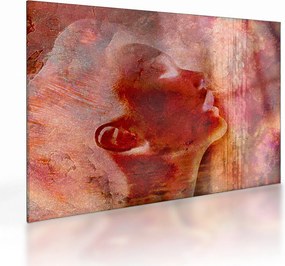 Kép - Egy női arc profilja (üvegen) (70x50 cm)