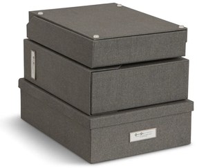 Karton rendszerező szett dokumentumokhoz 5 db-os Holger – Bigso Box of Sweden