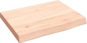 vidaXL kezeletlen tömör fa fürdőszobai pult 40x30x(2-4) cm