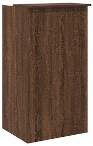 recepciós pult barna tölgy 55x50x103,5 cm szerelt fa