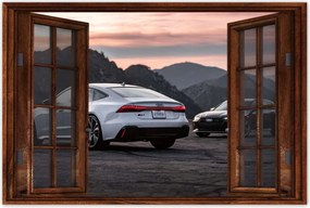 Poszter 60x40 Fehér Audi RS7 Audice