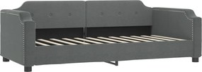 vidaXL sötétszürke szövet kanapéágy 100 x 200 cm